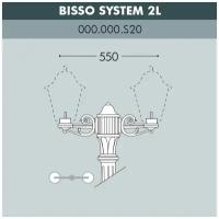 Консоль для паркового фонаря FUMAGALLI BISSO SYS 2L 000.000.S20.A0