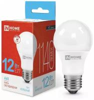 Лампа светодиодная LED-A60-VC 12Вт грушевидная 6500К холод. бел. E27 1140лм 230В IN HOME 4690612020259