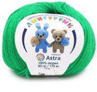Пряжа для вязания Astra Premium 'Амигуруми', 50г, 175м (100% акрил) (044 трава), 6 мотков