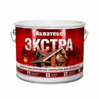 Акватекс Акватекс-Экстра защитно-декоративное покрытие для древесины алкидное полуглянцевое рябина 9л