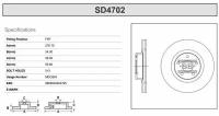 Диск Тормозной Передний SANGSINBRAKE SD4702