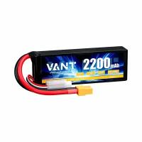 Аккумулятор LiPo Vant - 7.4В 2200мАч 75C (мягкий корпус, 2S, разъём XT60)