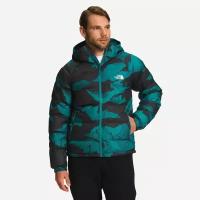 The North Face Пуховик Printed Hydrenalite Down Hoodie M, S, harbor blue mountain peak print