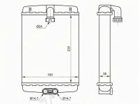 Радиатор отопителя салона MERCEDES C-CLASS W202 93-00/ E- CLASS W210/ CLK-CLASS #208/S W200