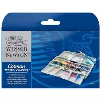 Winsor & Newton Акварель Cotman Pocket Plus, с кистью (390373), 12 цв., разноцветный