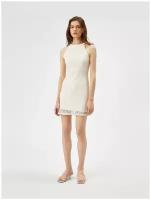 Платье KOTON WOMEN, 1YAK83087EK, цвет: OFF WHITE, размер: S