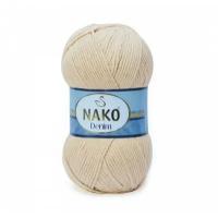 Nako Пряжа Nako Denim (60% хлопок, 40% акрил) 100 гр, 200 м, 11585 бежевый