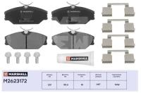 Колодки тормозные Renault Megane I 96-, Clio II 00-, Laguna I 93-, Scenic 99- передние Marshall