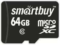 Карта памяти Smart Buy microSDXC 64Гб с адаптером