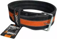 Пояс атлетический GASP Power Belt, Black/Flame, для спины, для спорта мужской/женский, для тяжелой атлетики и пауэрлифтинга, для поясницы Размер XXXL