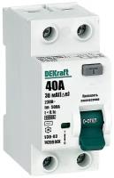 УЗО-03 2P 40A 30мА 6кА AC DEKraft 14209DEK