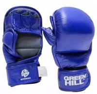 Перчатки для боевого самбо Green Hill FIAS синие (MMA-0117u), S