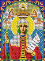 Вышивка бисером иконы Святая Параскева 12*16 см