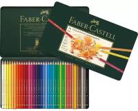 Карандаши цветные Faber-Castell 36 цветов, Polychromos, металлическая коробка