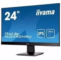 IIYAMA 23.8" XU2492HSU-B1 (A)черный {IPS LED 1920x1080 5ms 16:9 250cd 178гр/178гр D-Sub HDMI DisplayPort 2Wx2}