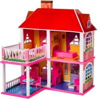 Кукольный домик My Lovely Villa 2 в 1, двухэтажный, с набором мебели, 70х58х50 см