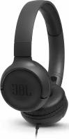 Наушники с микрофоном JBL T500, 3.5 мм, накладные, черный 500blk