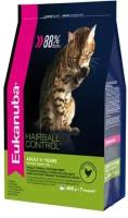 Корм для кошек Eukanuba Hairball Control для снижения образования комочков шерсти и их выведения, 0,4 кг