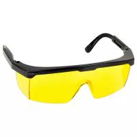 Защитные желтые очки STAYER PRO-5 монолинза с дополнительной боковой защитой, открытого типа, _z01 (2-110453_z01)