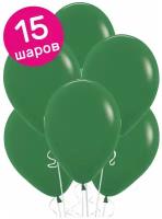 Воздушные шары латексные Riota на 23 февраля, зеленый, 13 см, набор 15 шт