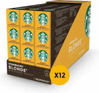 Кофе капсульный Starbucks Blonde Espresso Roast, светлой обжарки, 10 капсул х 12 шт