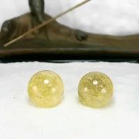 Массажные шары Баодинг для здоровья и медитации, антистресс, из натурального камня Цитрин, диаметр 27-30 мм, 2 шт