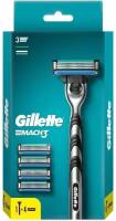 Бритва Gillette Mach 3 кассеты сменные + кассеты сменные для бритья, 4шт