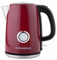 Электрический чайник Maunfeld c указателем температуры воды, 1.7 литра, красный