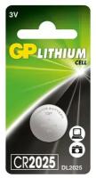 Батарейка GP Lithium CR2025 (3 В) литиевая (блистер, 10шт.) (CR2025-7BC1)