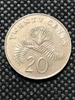Монета Сингапур 20 центов 1986 год 5-4