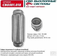 Гофра глушителя 3-сл Innerbraid 50-200. CBD301.018