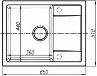 Кухонная мойка Dr.Gans Техно 650 черный