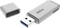 Флеш Диск Netac U185 8Gb, USB2.0, с колпачком, пластиковая белая