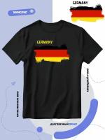 Футболка SMAIL-P флаг Германии, размер 5XL, черный