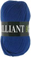 Пряжа Vita Brilliant синий сапфир (4989), 55%акрил/45%шерсть, 380м, 100г, 5шт