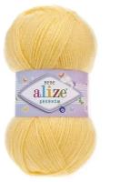 Пряжа для вязания Alize Sekerim Bebe (Шекерим Беби) - 5 мотков 187 светло-желтый, детская гипоаллергенная, 100% акрил, 320м/100г