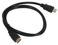 Кабель HDMI Gembird/Cablexpert CC-HDMI4-1M, 1м, v1.4, 19M/19M, черный, позол. разъемы, экран, пакет