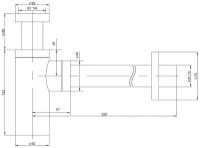 Сифон для раковины TIMO 958/03L, черный