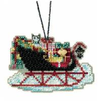 Vintage Sleigh (Винтажные сани) #MH161732 Mill Hill Набор для вышивания 5.7 x 7 см Счетный крест