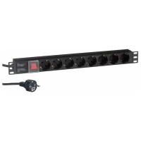 Сетевой фильтр ExeGate ServerPro PDU-19H805 8 Sockets 3m Black EX280844RUS