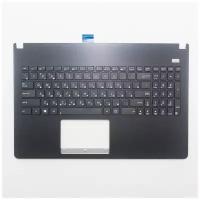 Клавиатура с топкейсом для ноутбука Asus X501 черная с черным топкейсом