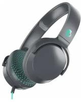 Наушники проводные накладные Skullcandy RIFF ON-EAR W/TAP TECH, серо-бирюзовые в крапинку (S5PXY-L637)