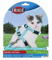 Шлейка для котят, нейлон с рисунком, Trixie (цвет может отличаться, 4181)