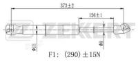 Zekkert gf2428 амортизатор багажника infiniti fx s50 03-