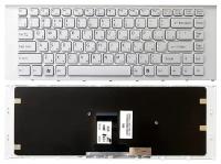 Клавиатура для ноутбука Sony Vaio 6431216 белая с рамкой