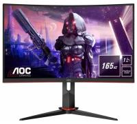 Монитор 27' AOC C27G2U Black-Red (VA, изогнутый, 1920x1080, 165Hz, 1 ms, 178°/178°, 250 cd/m, 80M:1, +2xHDMI 1.4, +Displ