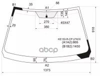 XYG KE130-R-CP LFW/X Стекло лобовое TOYOTA COROLLA AXIO 4D/FIELDER 5D WGN #E14# 06-12