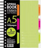 Attache SELECTION Бизнес-тетрадь Spiral Book A5, клетка, 140 л., 1 шт., салатовый