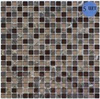 Мозаика (стекло, камень) NS mosaic S-855 30,5x30,5 см 5 шт (0,465 м²)