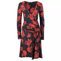 Платье Roberto Cavalli. размер 46 (XL), черный/красный